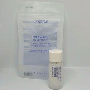 $8🌟 Laneige Cream Skin Toner & Moisturizer with Ceramides and Peptides